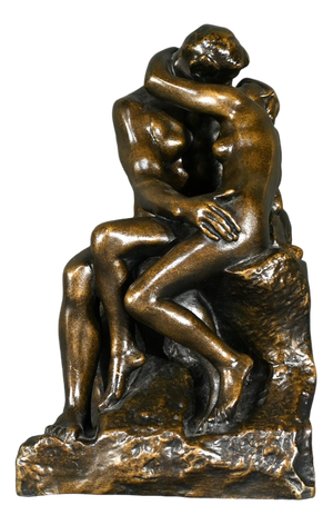 The Kiss Resin Sculpture after A.Rodin, Late 20th Century