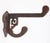 Traditional Antique Eastlake Black Cast Iron Wall Hook For Sale - Image 3 of 5
