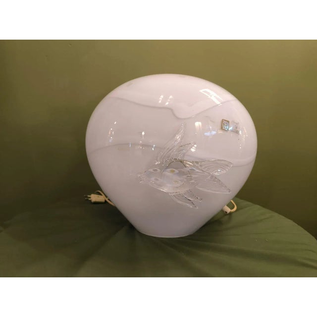 Murano Lamp with Fish, 1970s For Sale - Image 9 of 9