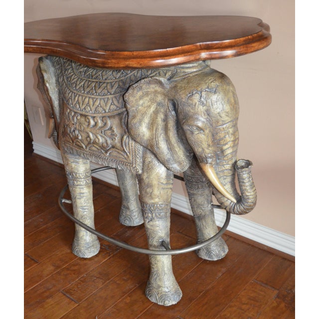 1990s Asian Modern Elephant Bar Table Chairish