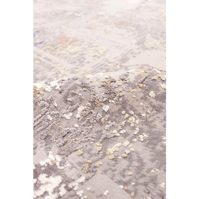 2020s Pasargad Home Modern Beige Silk & Wool Area Rug- 9' 2" X 12' 3" For Sale - Image 5 of 7