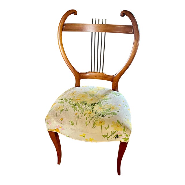1940's Lyre Back Side Chair For Sale