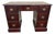 Vintage Victorian Style Mahogany Twin Pedestal Writing Desk. For Sale
