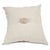 Linen Pillow in Beige with Beaded Center For Sale