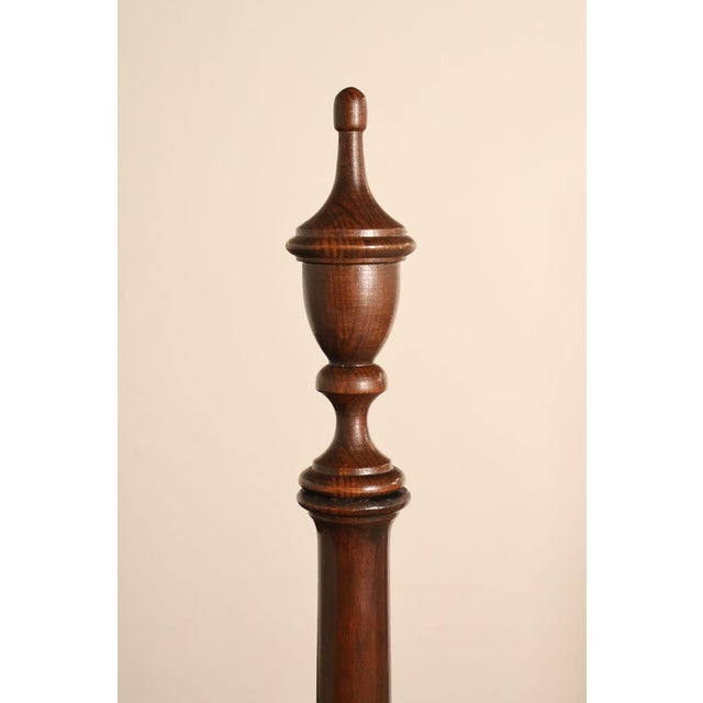 Ethan Allen Georgian Court Cherry King Four Poster Bed Frame For Sale - Image 11 of 18