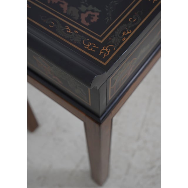 Drexel Chinoiserie Decorated 1 Drawer Console Sofa Table For Sale - Image 9 of 18