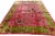 1920s Raspberry Pink Field Antique Floral Vase Chinese Art Deco Rug 8' 9" X 11' 4" Knotted Wool Carpet For Sale - Image 9 of 10