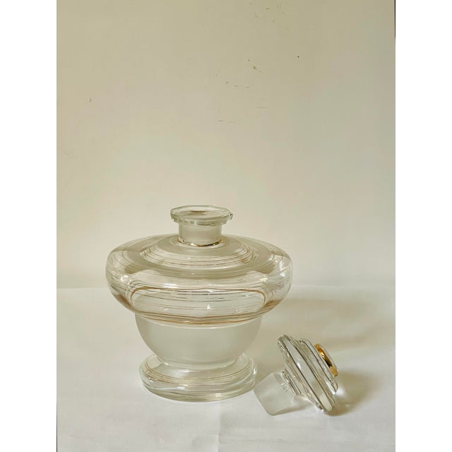 Early 20th Century Gold Trimmed Glass Decanter For Sale In Jacksonville, FL - Image 6 of 7