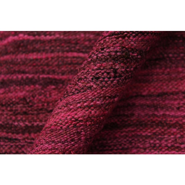 Caucasian Kilim Pink Brown Wool Rug - 5'9" X 7'6" For Sale In New York - Image 6 of 7