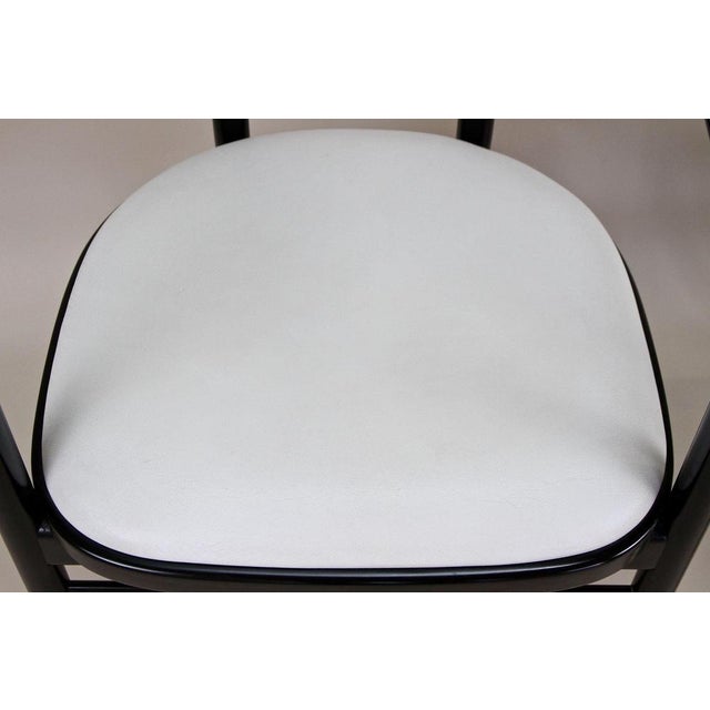 Armchairs with White Leather Upholstery from Thonet, 1980s, Set of 2 For Sale - Image 9 of 18