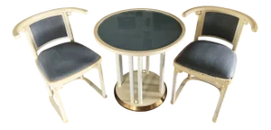 Art Nouveau Table and Chairs by Josef Hoffmann for the Wittmann Company, Set of 3
