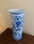 Chinoiserie Vintage Chinoiserie Blue and White Porcelain Umbrella Stand For Sale - Image 3 of 7