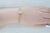 Modern Cultured Pearl Flower Clasp Slide Charm Bracelet 14k Gold 7.25" Old Victoria For Sale - Image 3 of 6