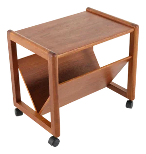 Lectuurbak Serving Bar Cart by Aksel Kjersgaard for Odder, 1960s