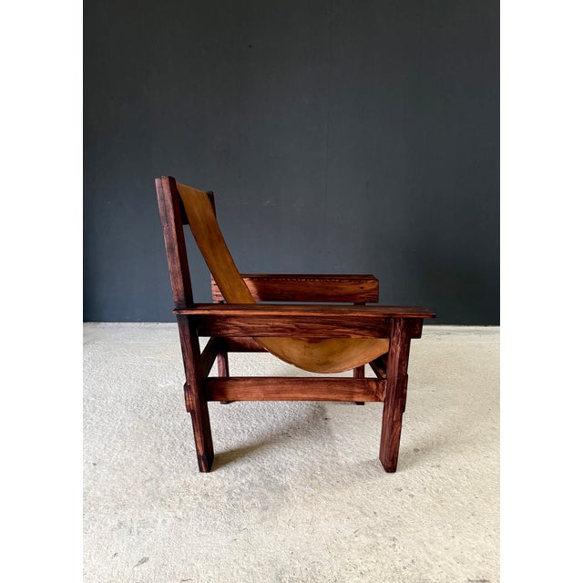 Mid-Century Handcrafted Beach Sling Lounge Chair, Netherlands, 1960s For Sale - Image 4 of 18