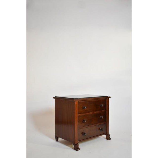 Pair of lion paws bedside tables, 1960s Height: 67 cm - 26.38 in Length: 75 cm - 29.53 in Width: 48 cm - 18.9 in
