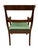 Neoclassical Revival Chair with Green Leather Seat For Sale - Image 4 of 6
