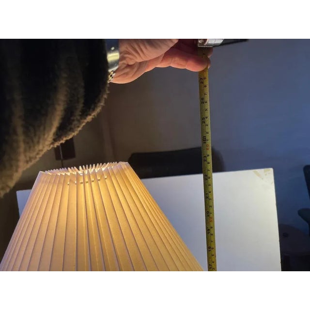 Mid-Century Swedish Table Lamp in Brass and Mahogany, 1960s For Sale - Image 9 of 11