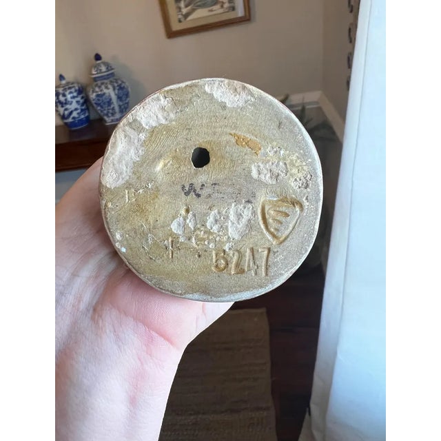 Ceramic Rare Vintage Michael Andersen Denmark Pottery Lady Figurine With Persia Glaze For Sale - Image 7 of 10