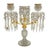 Traditional A Pair of English Regency Ormolu and Cut Glass Candelabra, Attributed to John Blades, Circa 1820 For Sale - Image 3 of 12