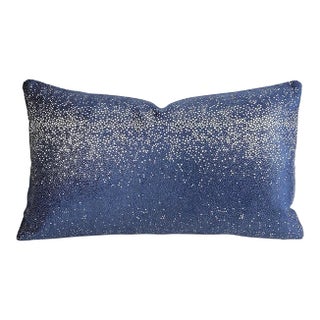 Kravet Couture Sombra in Indigo Lumbar Pillow Cover For Sale
