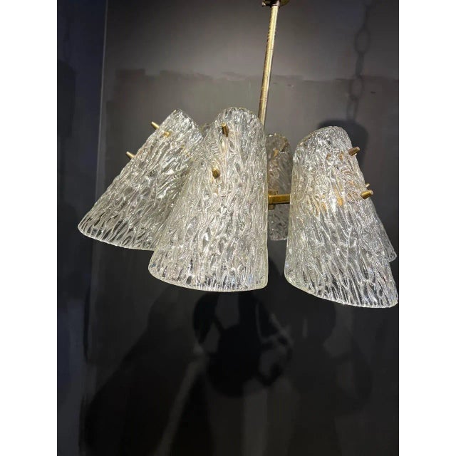 1930’s Barovier Six Lights Chandelier For Sale In New York - Image 6 of 10