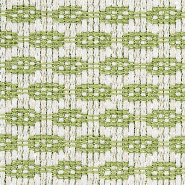 Contemporary Sample - Schumacher Hickox Indoor/Outdoor Fabric in Leaf For Sale - Image 3 of 3