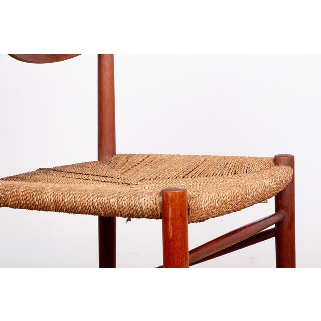 Wood Danish Model 316 Chairs in Teak and Seagrass by Peter Hvidt and Orla Molgaard-Nielsen for Soborg Mobelfabrik, 1960s, Set of 6 For Sale - Image 7 of 18
