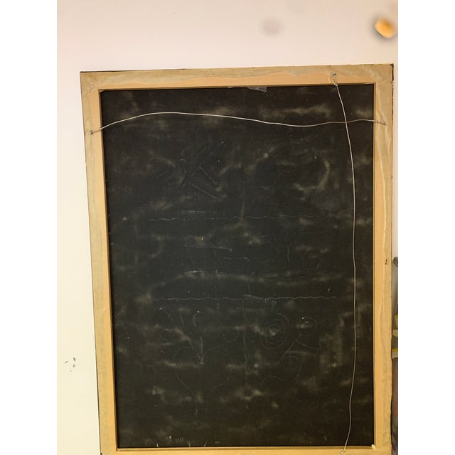 Abstract Textured Mixed Media Painting on Canvas For Sale In Miami - Image 6 of 7