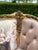 French 1970s French Louis XVI Tan Velvet Gilt Beech Settee For Sale - Image 3 of 17