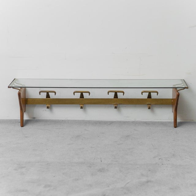 Wall Coat Rack in the style of Paolo Buffa, 1950s For Sale - Image 9 of 11