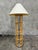 Vintage Bamboo Rattan Floor Lamp Chrome Cage Column Organic Modern Boho For Sale In San Francisco - Image 6 of 8