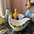 Set of six Bitossi Ceramiche horse bowls by Aldo Londi // Made in Italy // midcentury modern ceramic // Florentine handmade pottery For Sale - Image 13 of 13