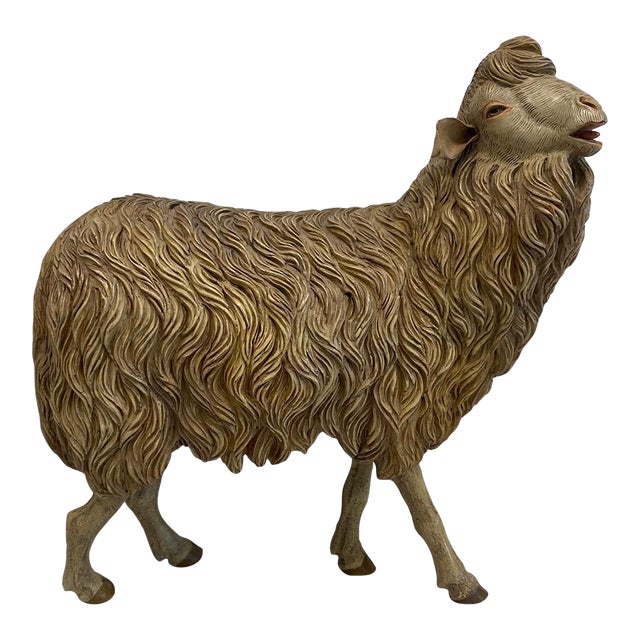 Cold Pressed Painted Bronze Statue of a Sheep For Sale