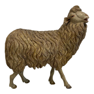 Cold Pressed Painted Bronze Statue of a Sheep