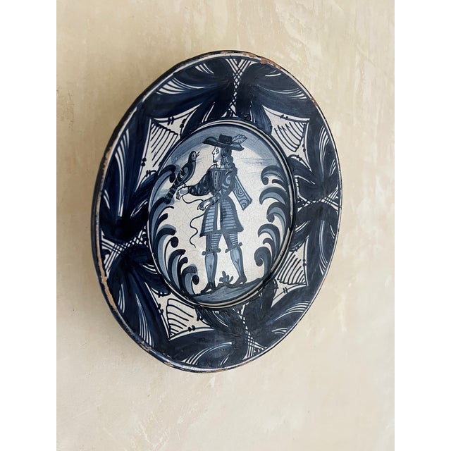 Large Spanish Faience Plate, C 1900 For Sale - Image 11 of 14