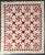 1930s Early 20th C Red and White Pinwheel Style Pattern Hand-Stitched Cotton Quilt For Sale - Image 5 of 16