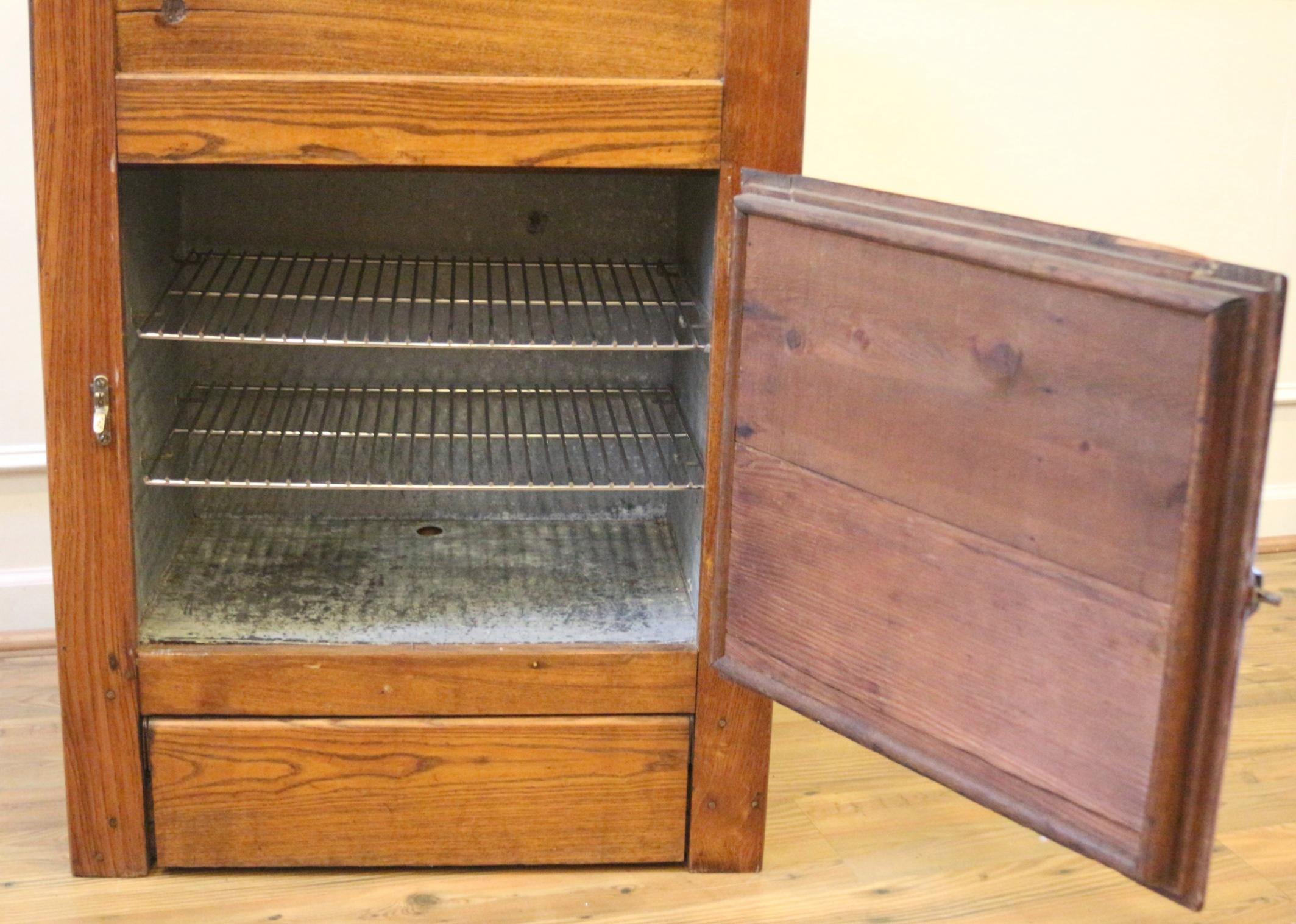 antique oak ice box for sale