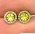 Diamond Sapphire Earrings 14k Gold Stud 1.74 TCW Certified For Sale In New York - Image 6 of 8