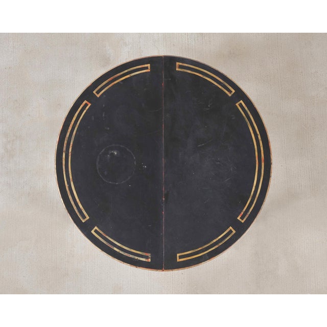 Early 20th Century Pair of Regency Style Chinoiserie Decorated Demilune Consoles For Sale - Image 5 of 18