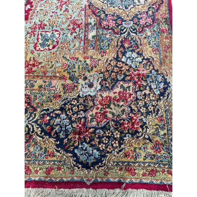 Large Floral Kirman Style Rug, 1930s For Sale - Image 3 of 18