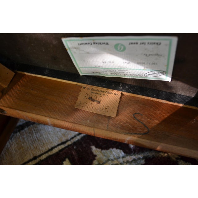 Jens Risom Style Walnut Arm Chairs - Set 4 For Sale - Image 15 of 15