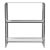 Crystal Clear 2 Shelf Acrylic Bookcase, Clear For Sale