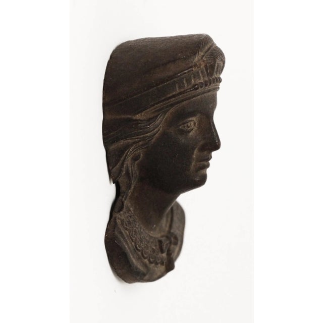 Gutta-percha resin with sawdust molded figure of Christopher Columbus. Stamped on back. Patented Nov. 1867. This is a rare...