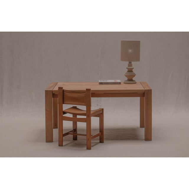 French Elm Desk Set from Maison Regain, 1970s, Set of 2 For Sale - Image 10 of 16