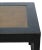 Rattan Top and Black Lacquer Square Vintage Accent or Side Table For Sale - Image 4 of 5