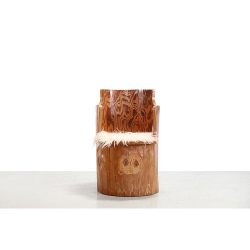 Swedish Pine Trunk Kubbstol Chair, 1960s For Sale - Image 6 of 6