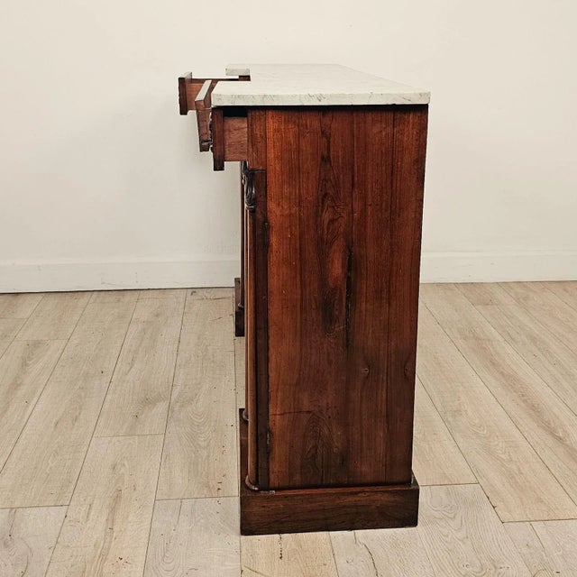 Early 19th Century English Late Regency Period Rosewood Breakfront Cabinet, Circa 1830 For Sale - Image 5 of 8