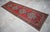 Ruby Red Vintage Turkish Hand-Knotted Short Runner Rug Hallway Decor - 2′10″ × 9′6″ For Sale - Image 8 of 13