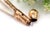 Glass Perfume Bottle with Gold Structure and Cutouts, in Good conditions.